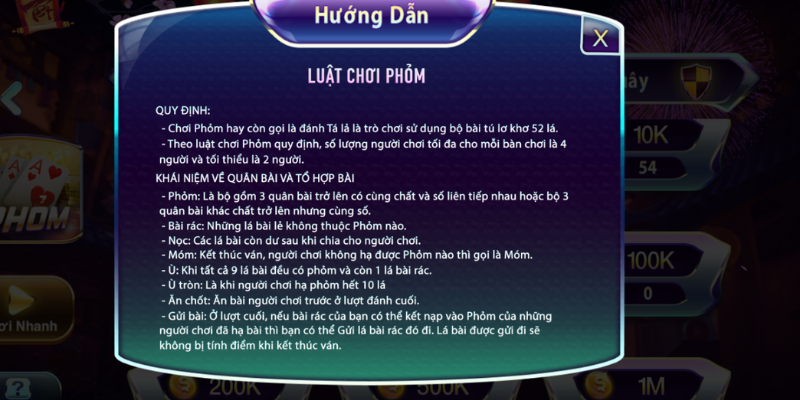 luật chơi phỏm cần nắm rõ