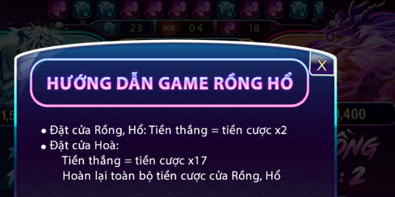 luật chơi rồng hổ 789Club chi tiết